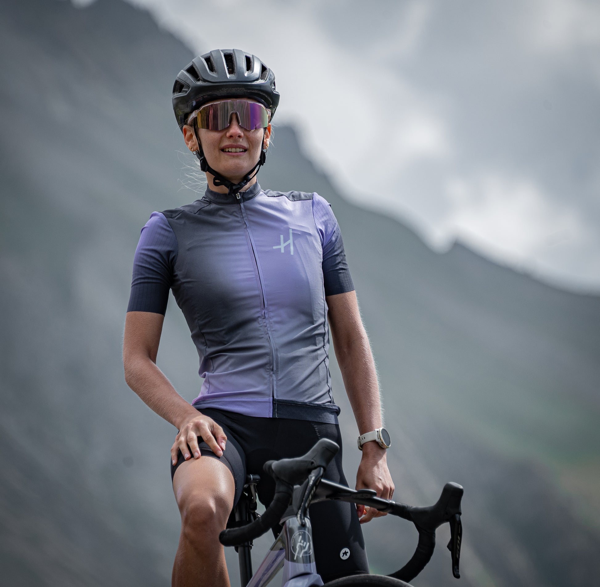 Cycling Jersey Purple Shadow